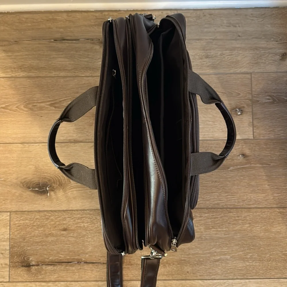 Faux Leather Travel Computer Bag